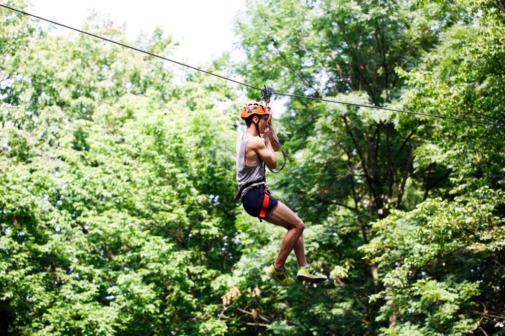 Ziplining in the Knysna forests.