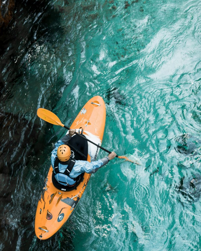 Kayaking in the Knysna lagoon
